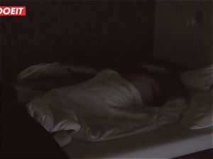 Russian stunner gets pro lovemaking to help her sleep