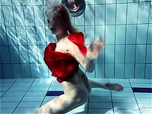 torrid blondie Lucie French teen in the pool
