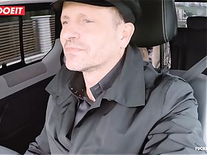 LETSDOEIT - nasty Czech tempts and tears up Uber Driver